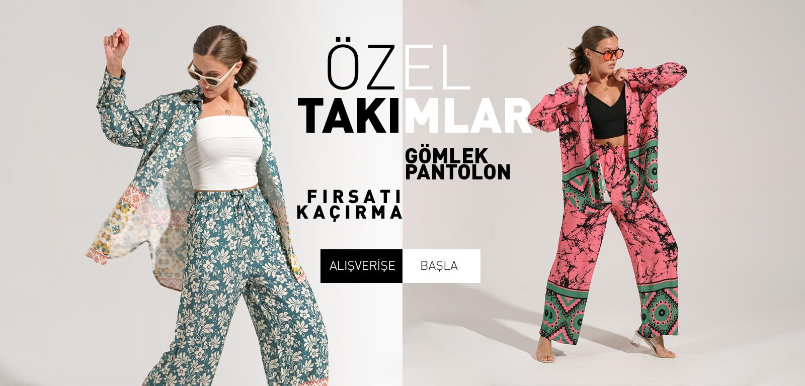 Alt Üst Takım - Pantalon Gömlek Takım - Kadın Takım